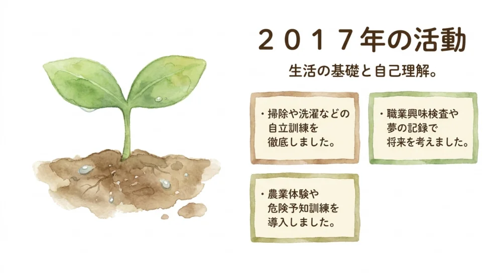 2017年の活動内容